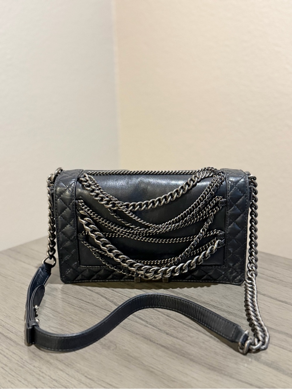Chanel Paris Dallas Medium Lambskin Enchained Boy Flap